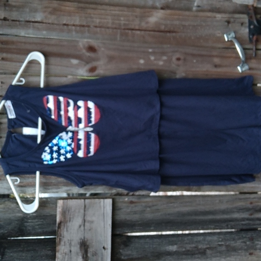 Nwt Beautees Navy Knit Romper (L)